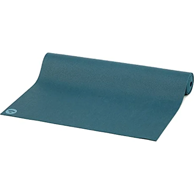 Yogamatte KAILASH PREMIUM, günstig & robust, rutschfest, schadstoffrei nach Ökotex 100, 183 x 60cm, 3mm dünne Privat- und Studiomatte, phtalatfrei, maschinenwaschbar (blau) - Made in Germany – Bild 4