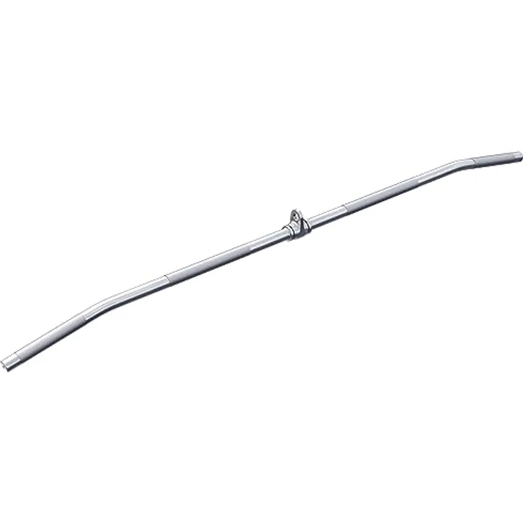 GORILLA SPORTS® Latzugstange - mit Drehgelenk, 118cm, bis 200kg Belastbar, aus Chrom- Kabelzuggriff, Gerade Stange, Trizepsstange, Bizeps Stange, Muskelzugstange