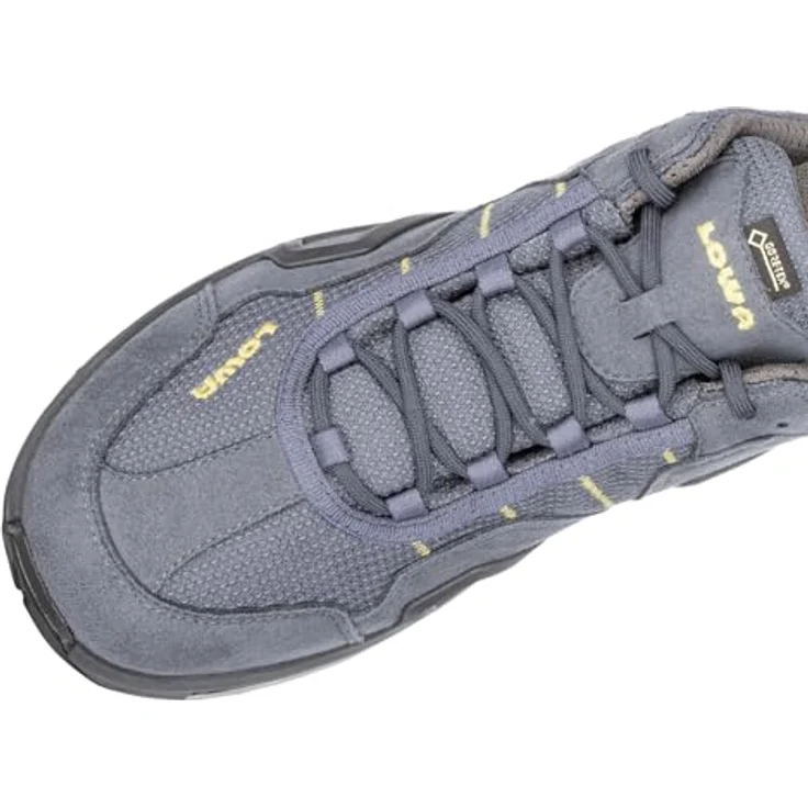 Lowa Gorgon GTX, Wanderschuhe mit wasserdichter Gore-Tex-Membran, stahlblau/senf, Größe 44 – Bild 6