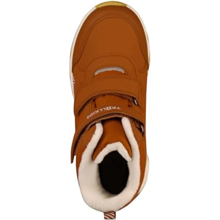 TROLLKIDS Hafjell Wanderschuh, wasserdichter Winterschuh mit Klettverschluss und Fleece-Isolation, schwarz – Bild 3