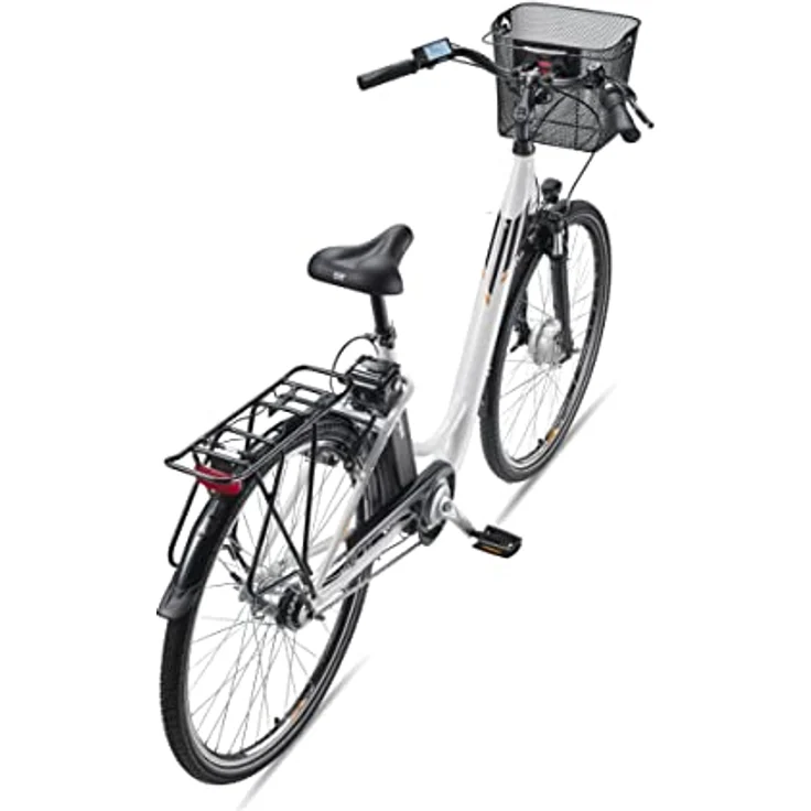 TELEFUNKEN E-Bike Damen 28 Zoll Elektrofahrrad - Citybike Alu mit Fahrradkorb, Frontmotor 250W, 10,4Ah, 36V - RC840 Multitalent, schwarz - Preisvergleich – Bild 3