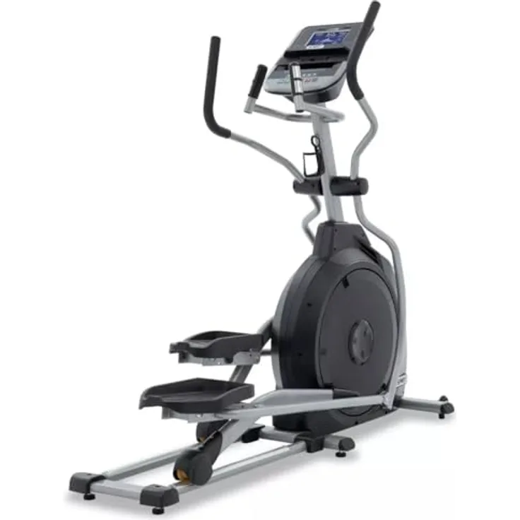 Spirit Fitness Ellipsentrainer-Ergometer XE 195, Schwungmasse ca. 21 kg, 20 Widerstandsstufen, schwarz