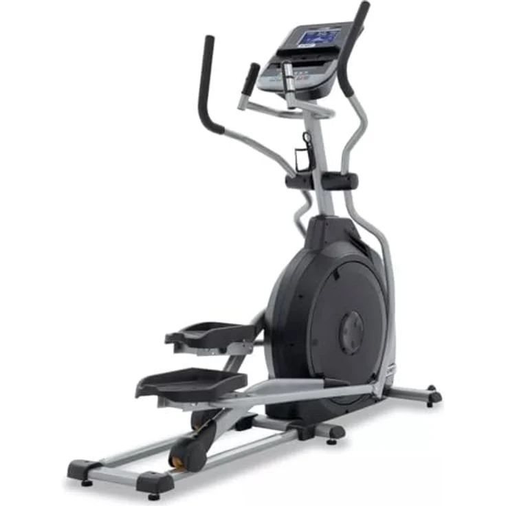 Spirit Fitness Ellipsentrainer-Ergometer XE 195, Schwungmasse ca. 21 kg, 20 Widerstandsstufen, schwarz – Bild 1