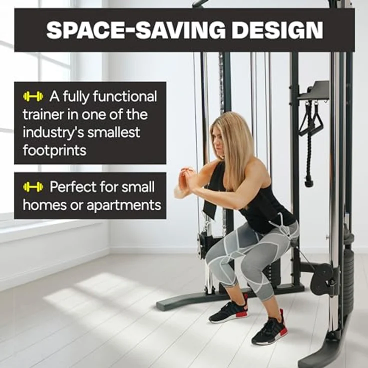 Inspire Kabelzugstation Functional Trainer FTX, kompakter DAP mit 2 x 75 kg Gewichtsblöcken, schwarz – Bild 4