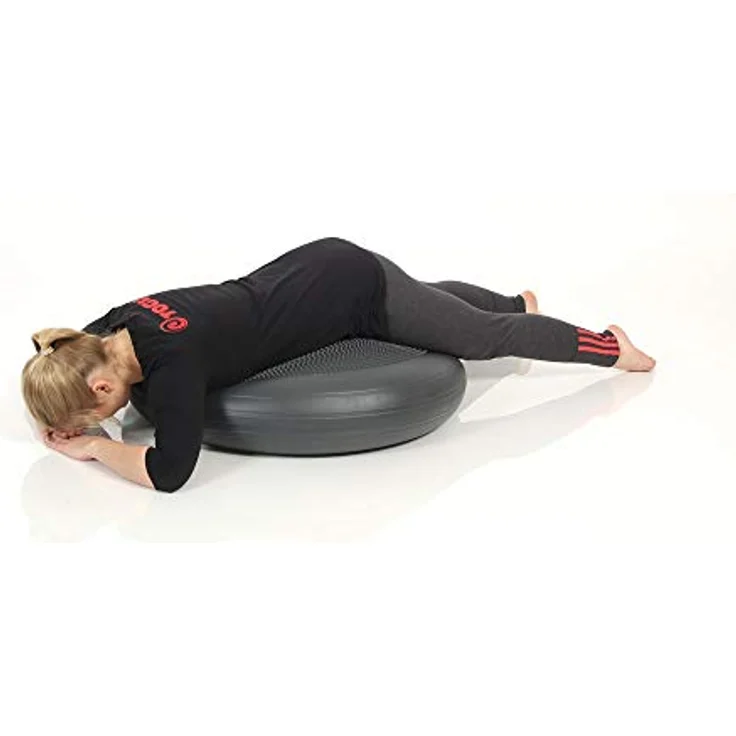 Togu 401408 Dynair Extreme Balancekissen, Anthrazit, 80 cm - Meditations- und Sitzkissen mit Senso-Noppen, made in Germany – Bild 4