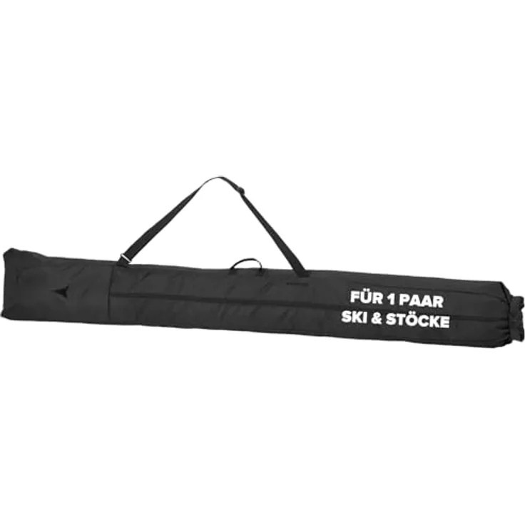 Atomic Ski SKI SLEEVE BLACK BLACK, 205 cm Skisack mit wasser- und schmutzabweisendem Material, verstellbarem Rolltop und anpassbaren Schulterträgern