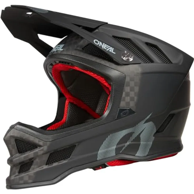 O'Neal BLADE CARBON IPX, MTB Helm schwarz, XL (61/62 cm), leicht, mit IPX Rotationsaufprallschutz und Fidlock Magnetverschluss