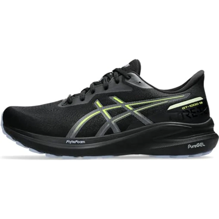 ASICS Performance GT-1000 13 GTX, Herren Laufschuhe mit FlyteFoam- und Gel-Technologie, Schwarz, Größe 44 – Bild 5