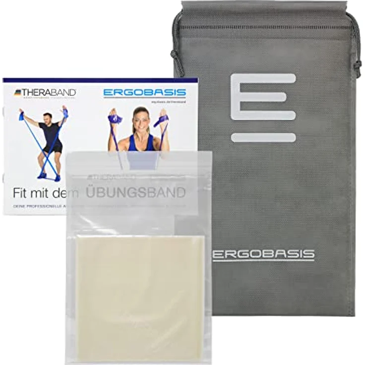 THERABAND Original Übungsband, Widerstandsband in Beige, 2m für Fitness und Pilates – Bild 1