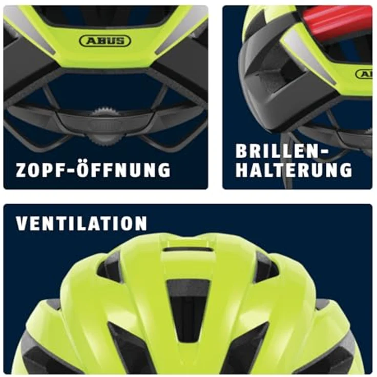 Abus Storm Chaser Neon Yellow 59 - 61 cm – Bild 5