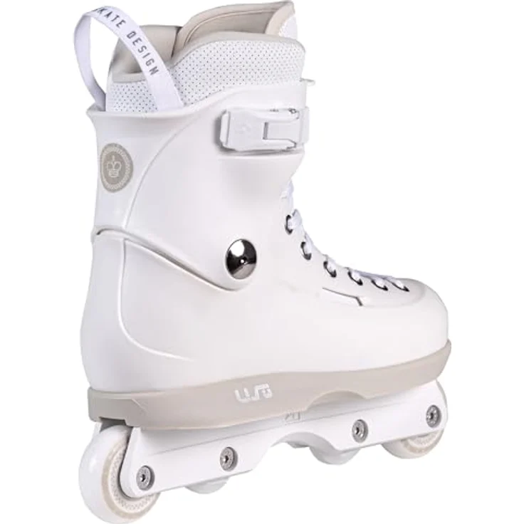 Usd Sway Chess Pro, Inline Skates, aggressive Hardboot mit Dual-Fit-Liner und Kizer Fluid IV Frames, weiß/grau, Größen 46-47 – Bild 3