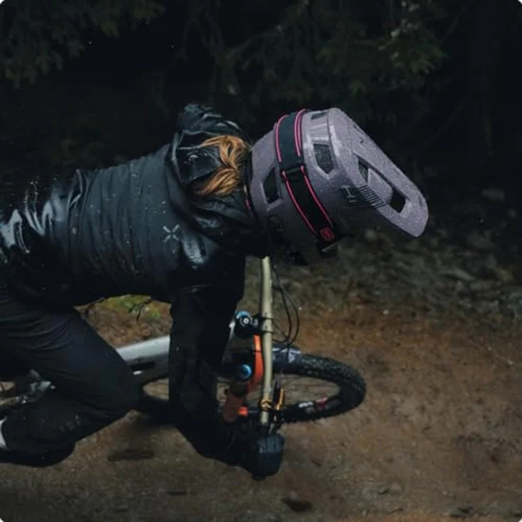 ABUS HiDrop Downhill Helm, ASTM-er Fullface Helm mit ABS-Außenschale für MTB, lila, Größe L – Bild 5