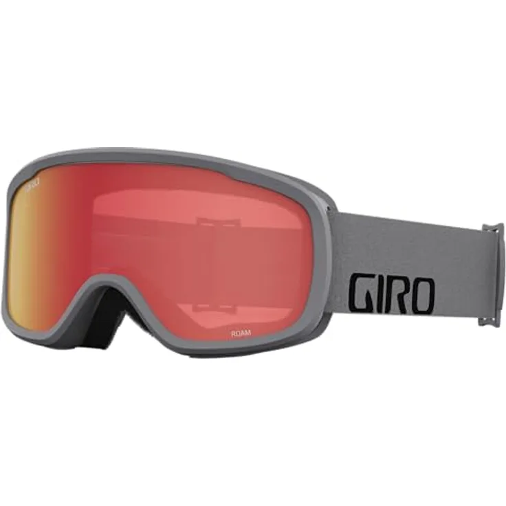 Giro Roam Grey Woodmark, Skibrille mit EXV Technologie, OTG Bauweise und Anti-Fog Beschichtung