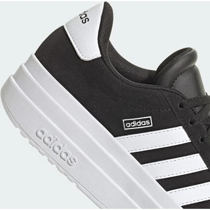adidas VL Court Bold J IH4777, Kinderschuhe im Skate-Stil aus Leder, schwarz/weiß – Bild 8