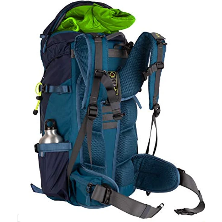 Trollkids Kinder Rucksack Trolltunga, Petrolgrün/Lime, 30L Wanderrucksack mit gepolstertem Rücken – Bild 5