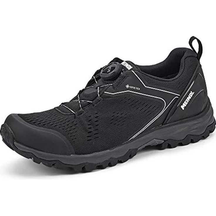 Meindl Abano GTX Wanderschuhe, Herren, wasserdicht und atmungsaktiv, Schwarz, Größe 45 – Bild 1