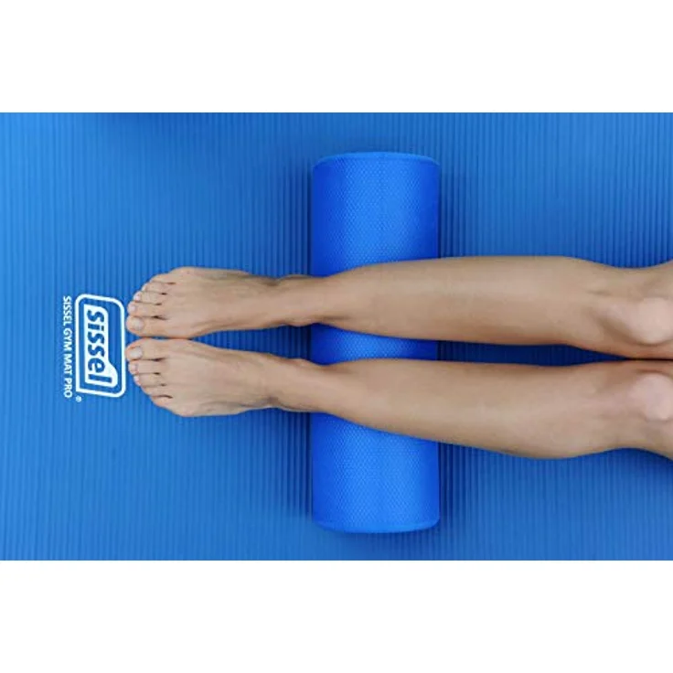 SISSEL Pilates Roller Pro 47cm, Massagerolle für Yoga und Fitness, blau – Bild 4