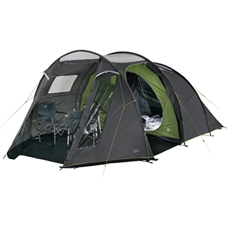 High Peak Ancona 4.0 Zelt grau/grün, Großer Wohnbereich mit 190 cm Stehhöhe und separatem Wohnraumboden – Bild 3