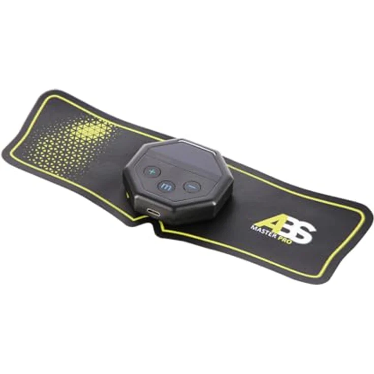 HMS ABS Master Pro Super, Bauchtrainer TENS-EMS-Gerät mit 10 Arbeitsmodi, 20 Intensitätsstufen, 3 unabhängigen Gurten für Ganzkörpertraining – Bild 7