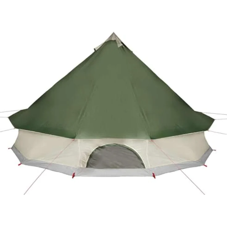 vidaXL Familienzelt Tipi, wasserdichtes Design, für 12 Personen, grün, E-Anschluss, mit Aufbewahrungstaschen, 11.80 kg – Bild 8