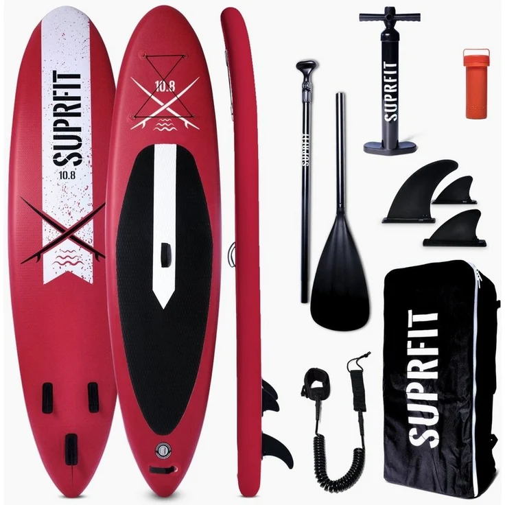 SF SUPRFIT SUP-Board Stand Up Paddling Board, aufblasbar, 330 x 78 x 15 cm, max. 150 kg, All-In-One Set