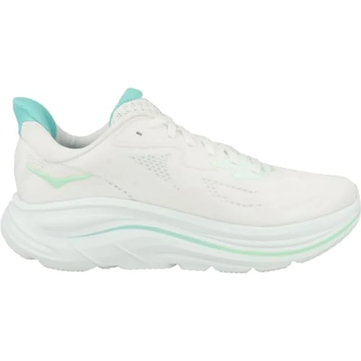 Hoka Clifton 10, Damen Laufschuhe mit optimaler Dämpfung, atmungsaktivem Jacquard-Obermaterial, Weiss, Größe 36 2/3 – Bild 3