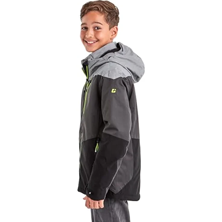 Killtec KSW 161 BYS Skijacke, wasserdicht und atmungsaktiv mit Fleece-Fütterung, graumelange/antrahmelange – Bild 4