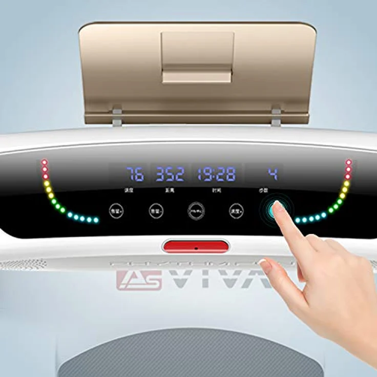 AsVIVA T21 kompakt Laufband I Hochwertiger Heimtrainer I 8-Zonen Dämpfungstechnologie I Fitness-Computer & Soundsystem I inkl. Pulsgurt I Ausdauertraining I Max. Gewichtsbelastung 100 kg – Bild 3