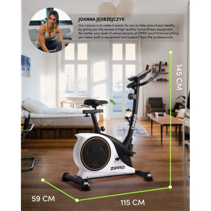 Zipro Heimtrainer Fahrrad Nitro RS, Ergometer Fitnessbikes, Magnetisches Fahrradtrainer, Ergometer Fahrrad bis 150kg, Indoor Bike, Trainingsfahrrad für zuhause, Fahrradergometer Batteriebetrieben – Bild 2