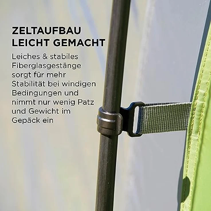 Coleman Coastline Plus Tunnelzelt, 3 Personen, 7 kg, WeatherTec+ System, 2 Eingänge, Easy Set-Up – Bild 6