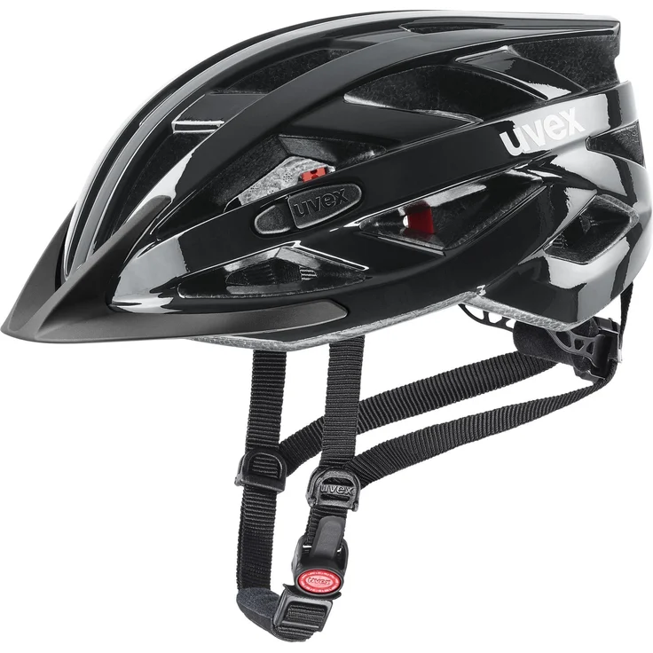 Uvex Sports i-vo 3D Velohelm, verstellbar (52 - 57 cm), schwarz, mit Belüftung und Sonnenblende – Bild 1