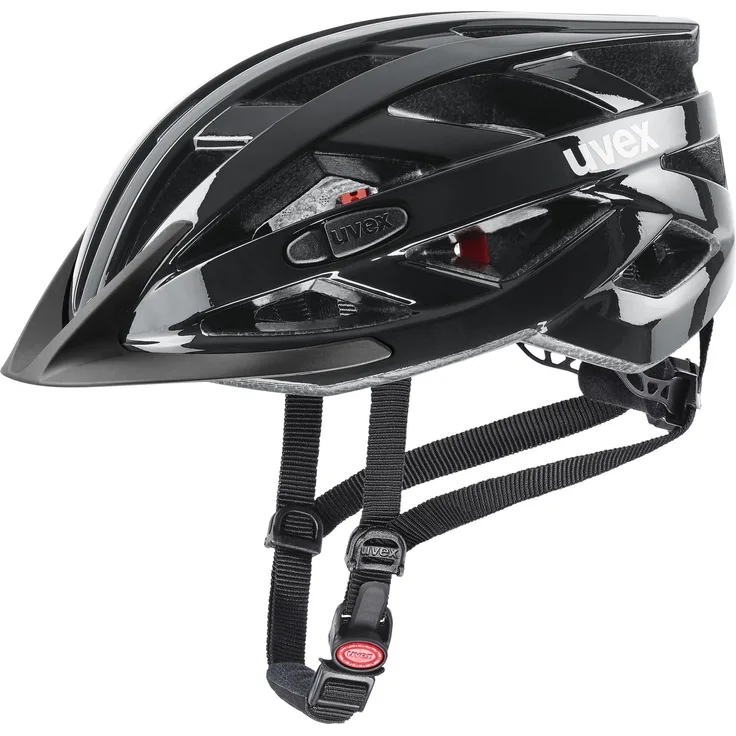 Uvex Sports i-vo 3D Velohelm, verstellbar (52 - 57 cm), schwarz, mit Belüftung und Sonnenblende