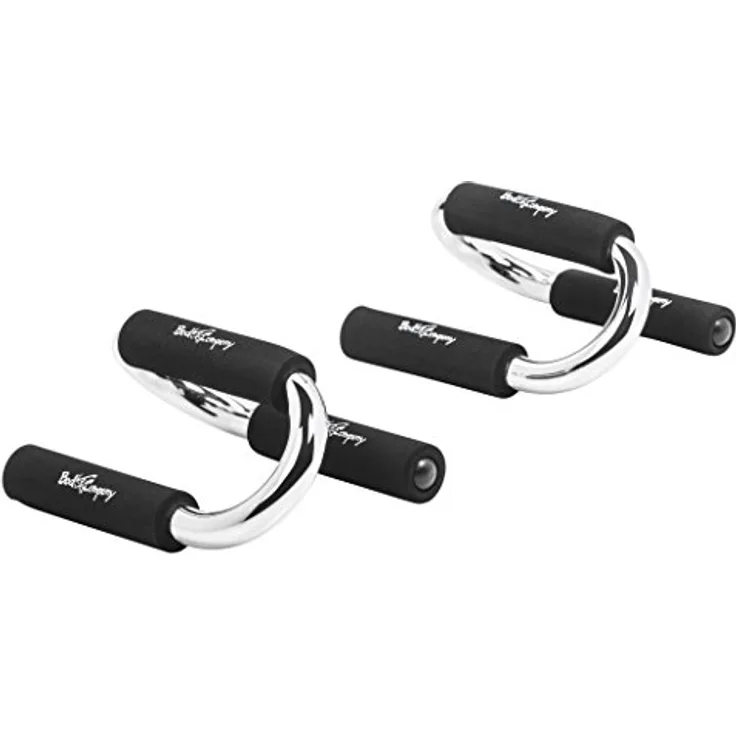 Bad Company Premium Liegestützgriffe I Push Up Stand Bar für Liegestütze mit gepolsterten Griffen I Parallettes für das Oberkörpertraining I Minibarren