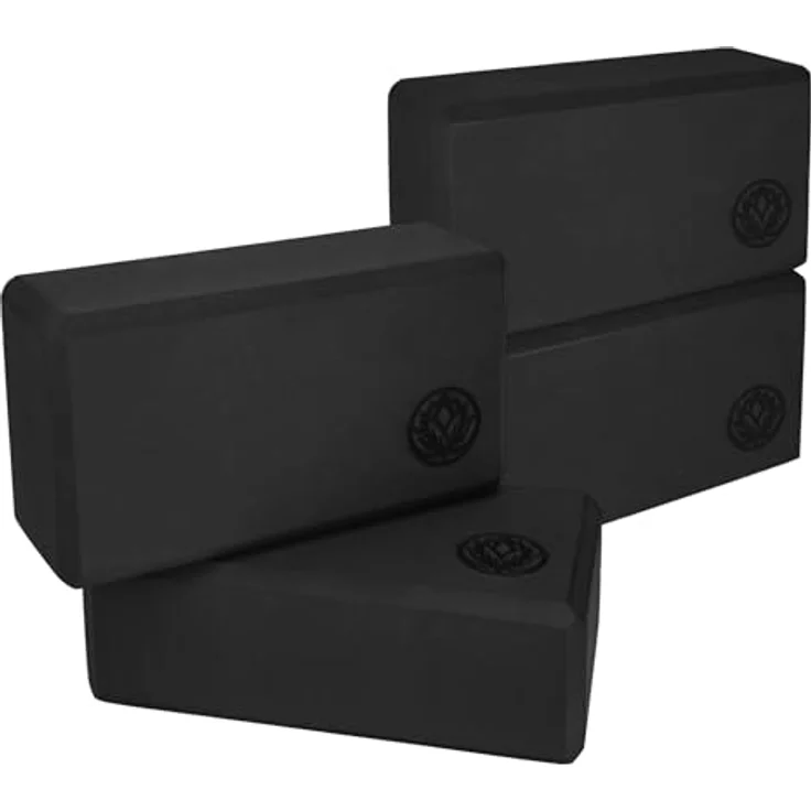 VonBueren Yoga Block 4er Set, EVA Yogablöcke 22 x 12 x 7,5 cm, rutschfest und stoßabsorbierend – Bild 1