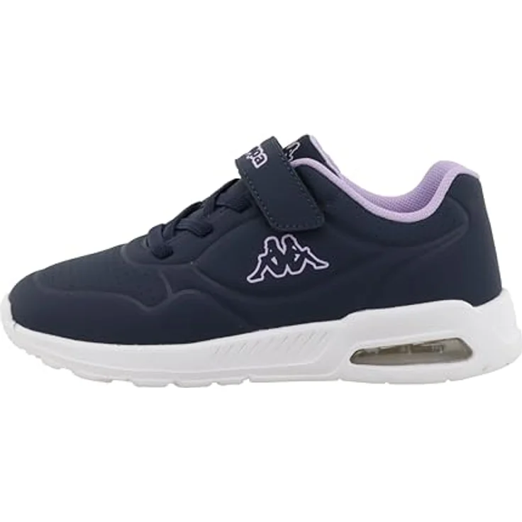 Kappa Mona Kinder Laufschuhe, Klettschuh Blau, Schuhgröße 33 EU, leichte Synthetik-Oberfläche, rutschfeste Gummi-Sohle – Bild 1