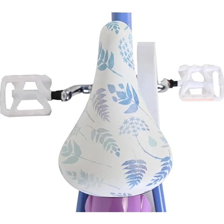 Volare Disney Frozen 2 Kinderfahrrad für Mädchen, 12 Zoll (30 cm), Blau/Lila, mit abnehmbaren Stützrädern und höhenverstellbarem Sattel und Lenker – Bild 5
