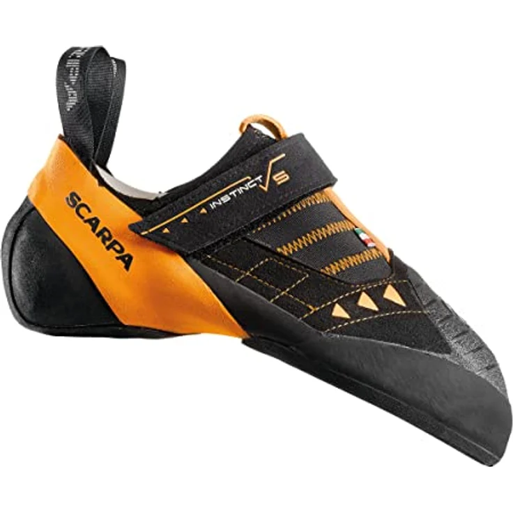 Scarpa Instinct VS, Unisex Kletterschuhe mit abriebfester Gummisohle, Schwarz – Bild 2