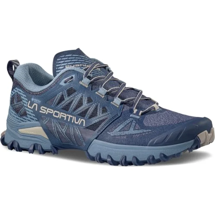 La Sportiva Bushido III GTX Women, Wanderschuhe mit Gore-Tex-Membran, leicht und stabil, 38,5 Night Sky/Limestone – Bild 2