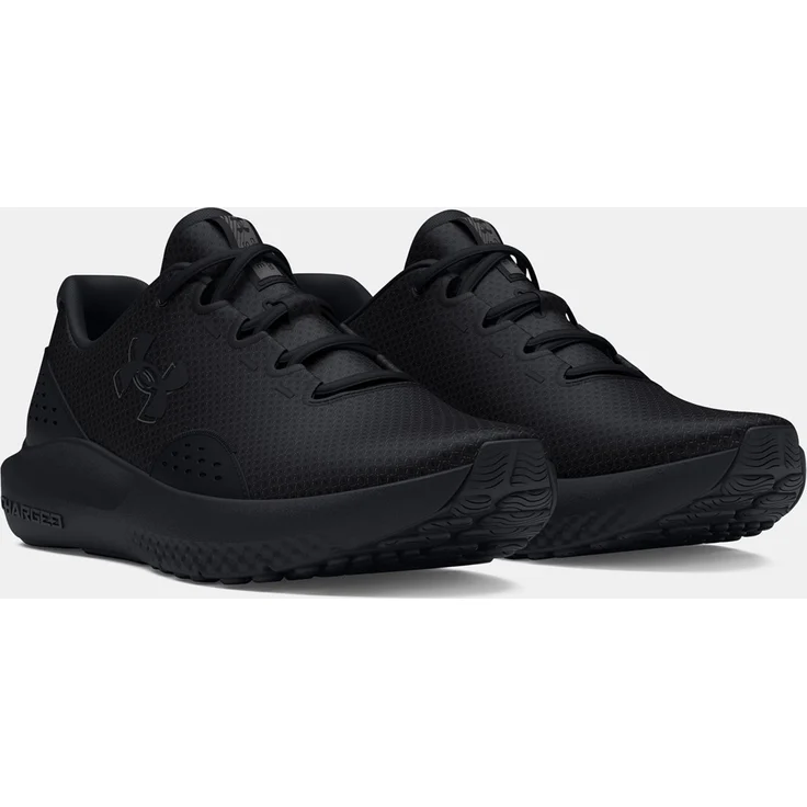 Under Armour UA Charged Surge 4, Herren Laufschuhe mit hoher Dämpfung, schwarz, Größe 47 – Bild 1