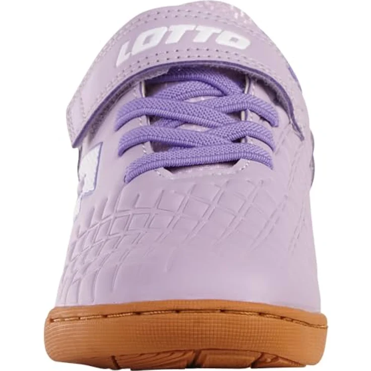 Lotto DASHER K, Hallenschuh für Kinder, lila, leicht mit abriebfester Sohle und Klettverschluss – Bild 2