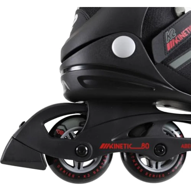 K2 Skates KINETIC 80 PRO XT M Inline Skates Herren, schwarz-grau-rot, Größe EU 40.5, mit Stability Plus Cuff und F.B.I.-Schiene для optimalen Tragekomfort und Gleichgewicht – Bild 7