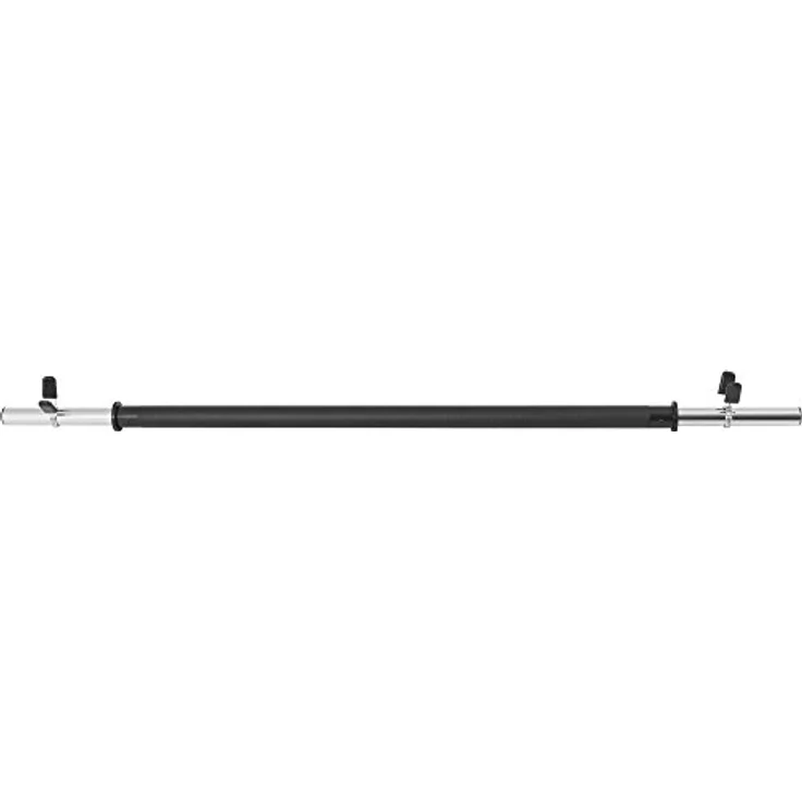 GORILLA SPORTS® Aerobic Langhantel - 130 cm, Einzeln/Set, mit/ohne Gewichte, 30mm, mit Federverschlüsse, aus Kunststoff, Schwarz - Langhantelstange, Hantelstange für Fitness, Krafttraining – Bild 4