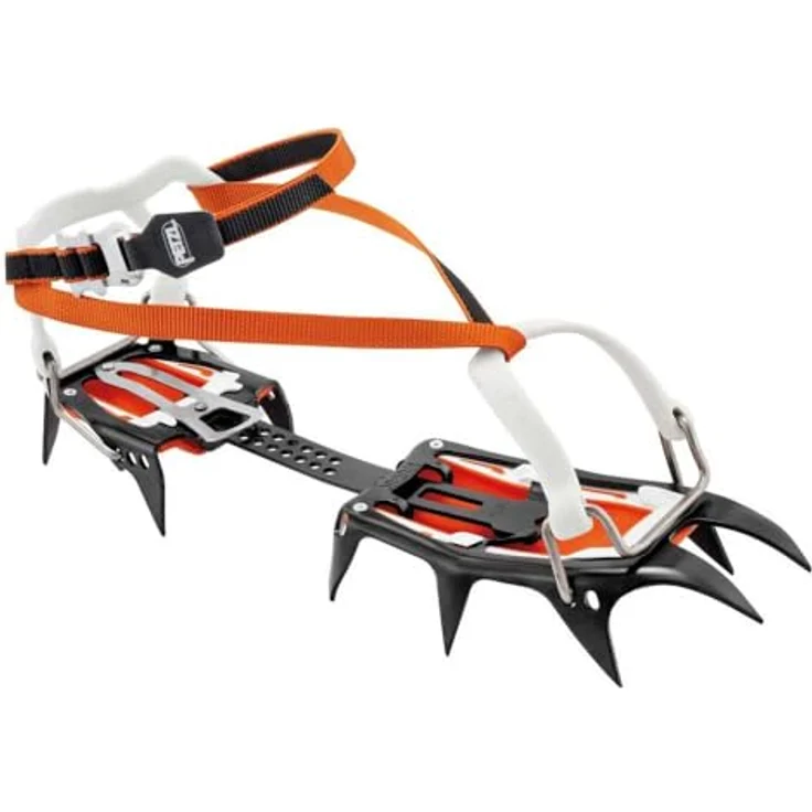Petzl Vasak, Steigeisen für Gletschertouren und Bergsteigen, Größen 36-50, flexible Riemenbindung – Bild 1