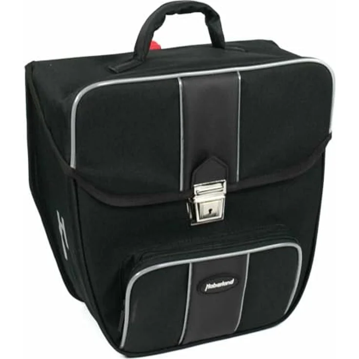 Haberland Einzeltasche "Safe", abschließbare Gepäckträgertasche, 16 l, wasserabweisend, schwarz – Bild 4
