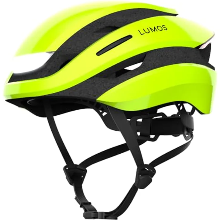Lumen Labs Lumos Ultra Mips Fahrradhelm, Lime Green S, integrierte Blinker und Beleuchtung, leicht mit 370 g, USB-C Aufladung