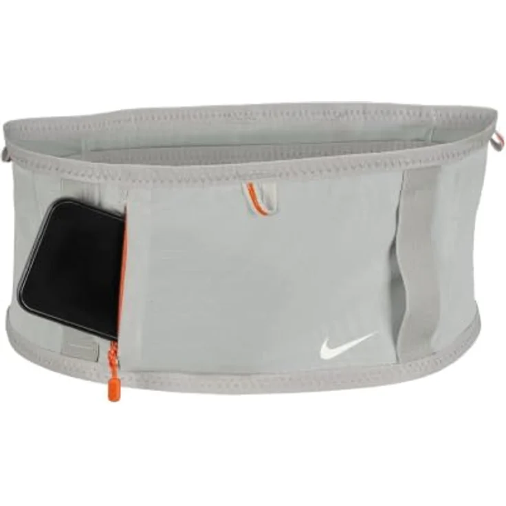 Nike ACG Goat Belt, verstellbarer Outdoor Gürtel für Hiking und Trail Running, Grey Fog/Safety Orange/Summit White, S – Bild 3