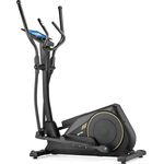 Gymtek XC4500 Magnetischer Crosstrainer für Zuhause, Elliptical Trainer mit 16-stufig Einstellbarem Widerstand, Klappbar, Rot
