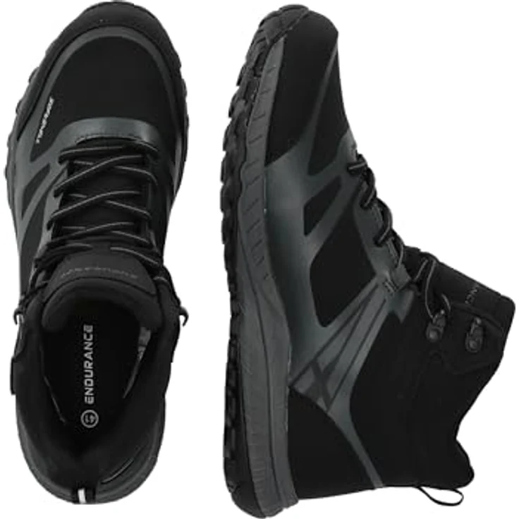 ENDURANCE Stiefel Wakon, Wanderschuhe mit Anti-Rutsch-Sohle und Dry-Base Waterproof Membrane, schwarz, Größe 38 – Bild 5