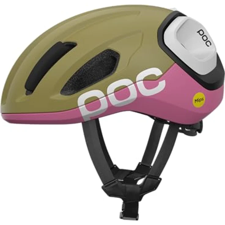 POC Amidal Rennradhelm mit MIPS Air Node, verstärkten Zonen, effektiver Belüftung und kompatibel mit Knog Rücklicht, zusätzlich in Farbe schwarz – Bild 1