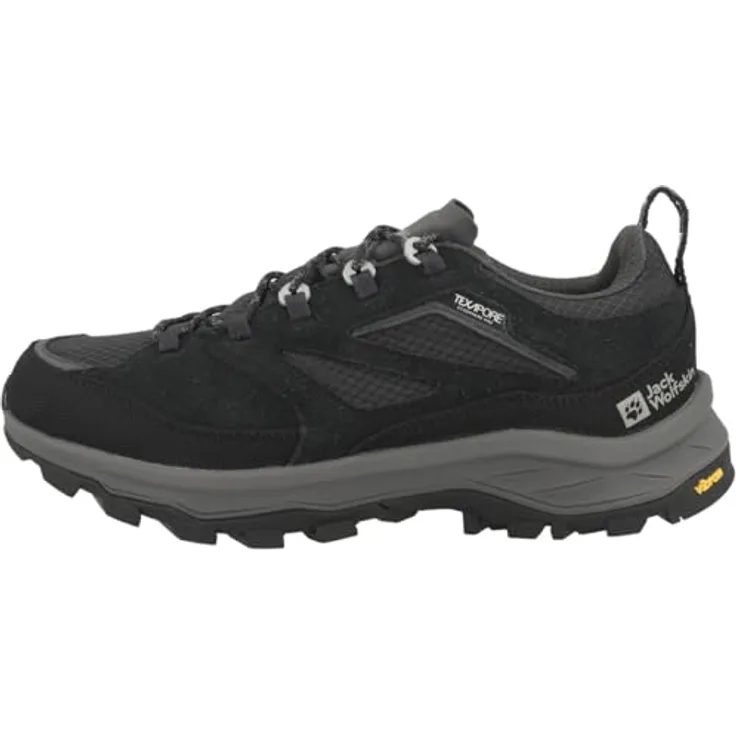 Jack Wolfskin Cyrox Texapore Low M, Herren Wanderschuhe mit wasserdichtem TEXAPORE ECOSPHERE PRO-Material, transparent